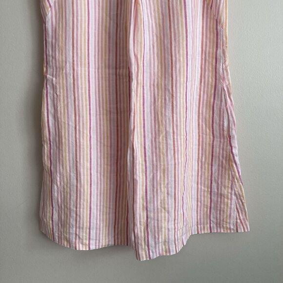 Tommy Bahama Linen Dress Sleeveless V-Neck Pink Dress Size Small Preppy Boat - Picture 6 of 10